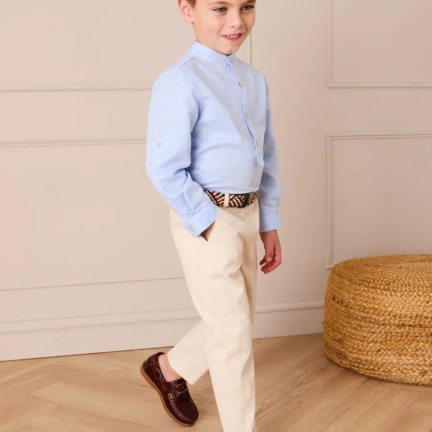 Plain Chino Trousers in Cream (4-10yrs)