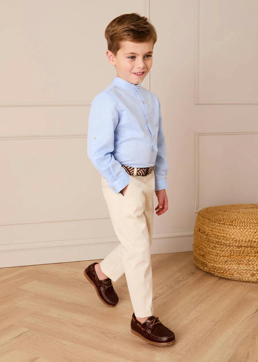 Plain Chino Trousers in Cream (4-10yrs)