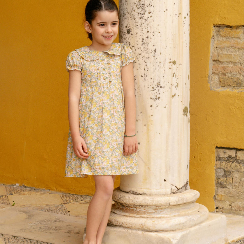 Juliet Dress Yellow Green Liberty