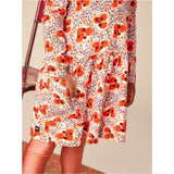 Long Sleeve Pocket Dress, Brown