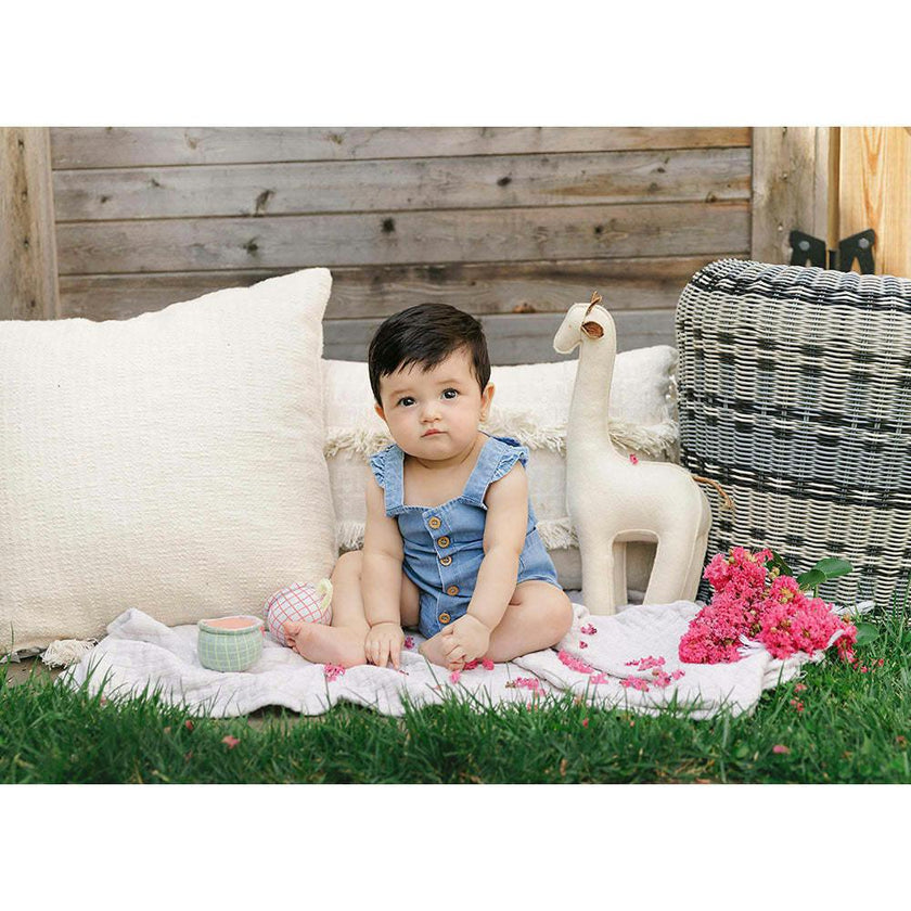 Summer Glory Girls' Romper Denim