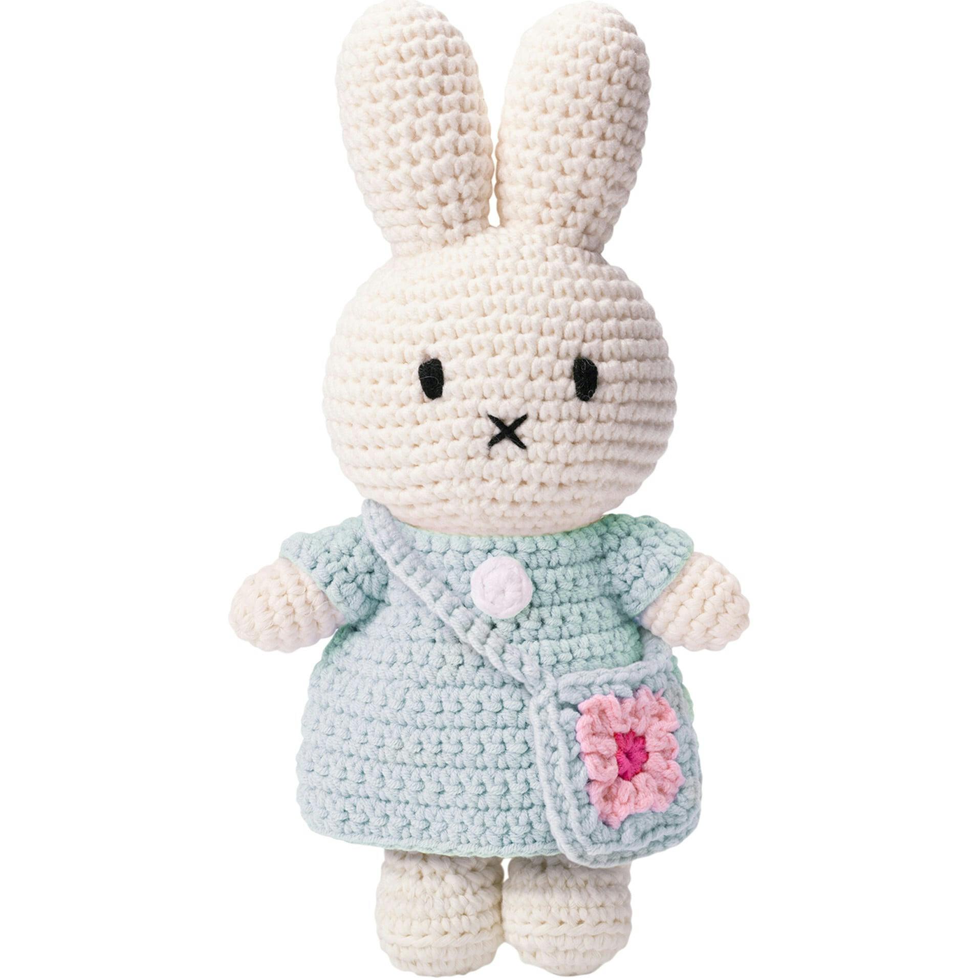 Miffy Flower Bag Crochet Doll Handmade Floral Outfit