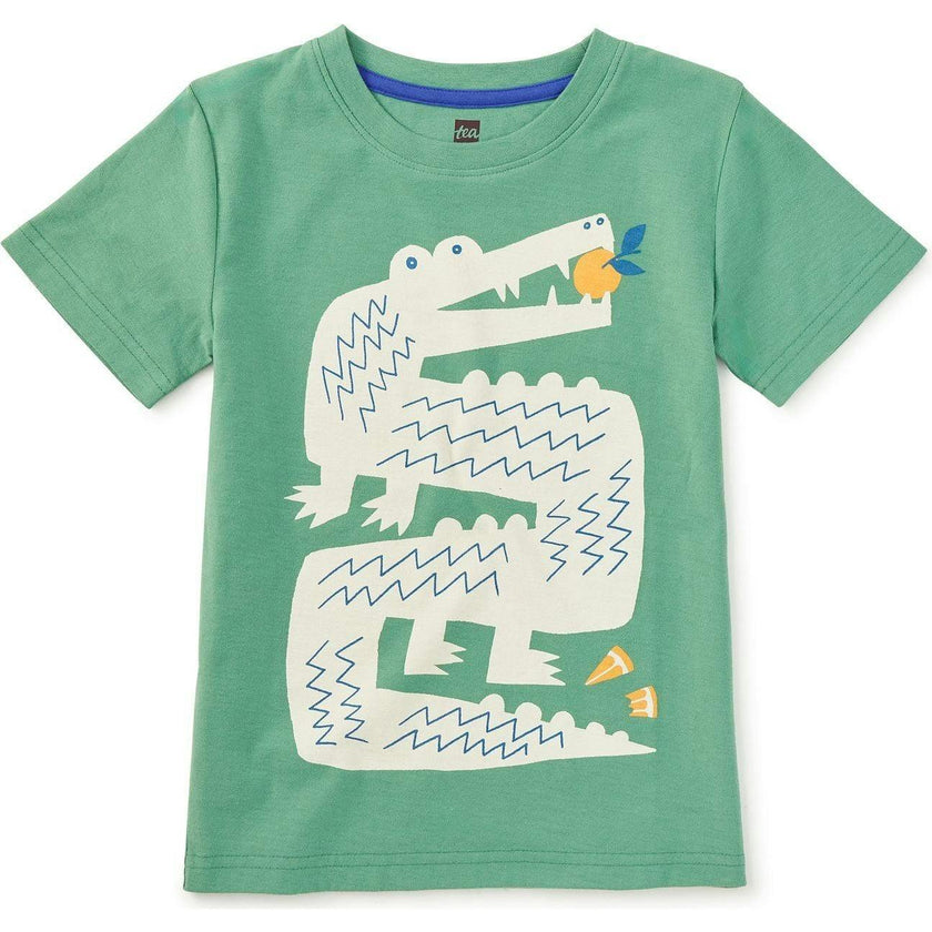 Croc & Citrus Graphic Tee, Green