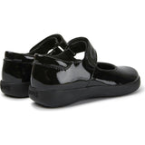 Girls Spiral Comet Suede Mary Jane, Black