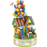 Contixo Flying House Building Block Set W/Music Box
