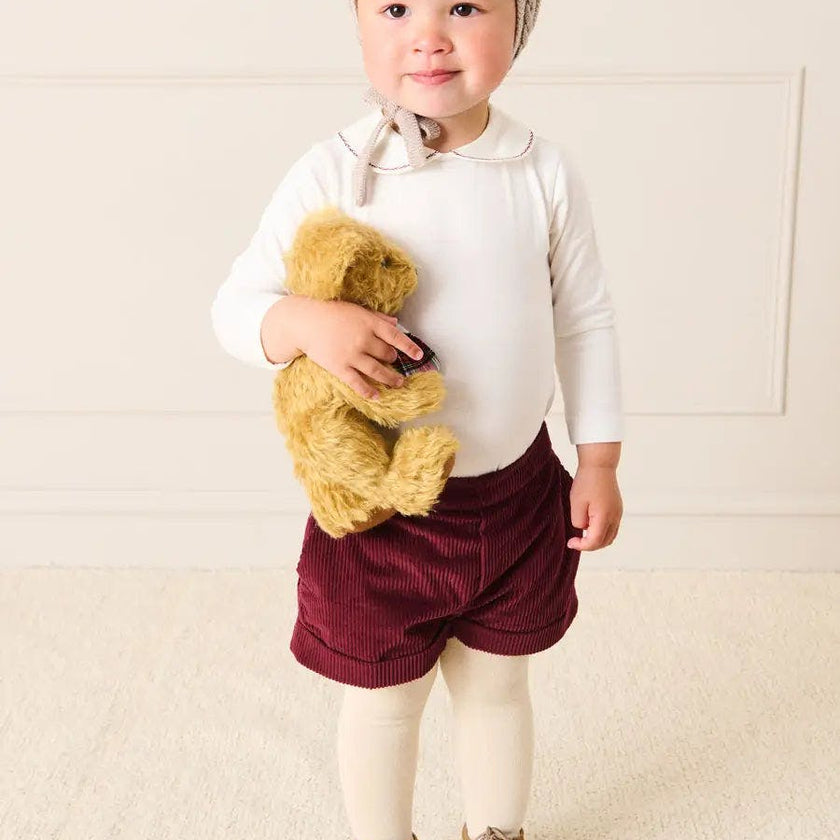 Suede Oxford Baby Booties in Brown (20-24EU)