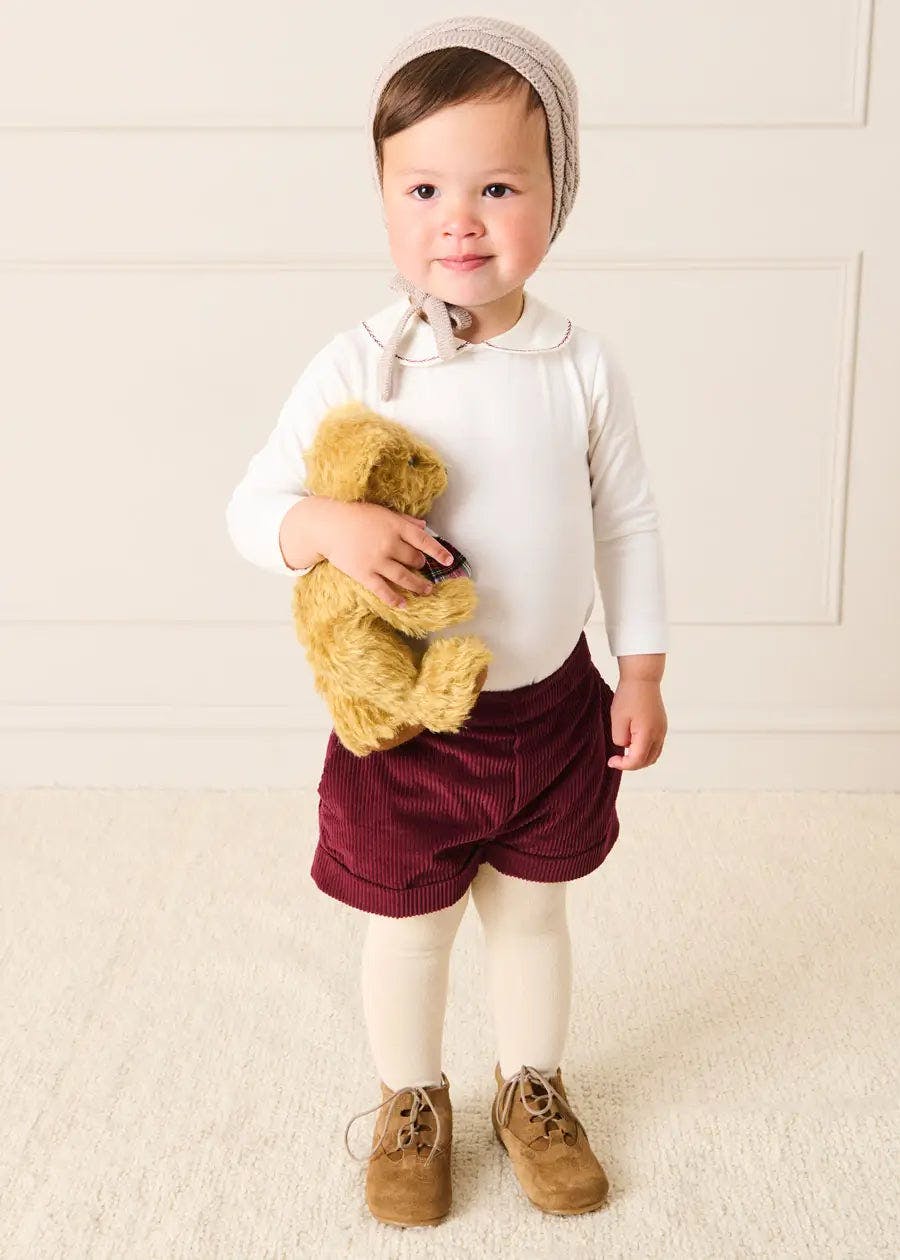 Suede Oxford Baby Booties in Brown (20-24EU)