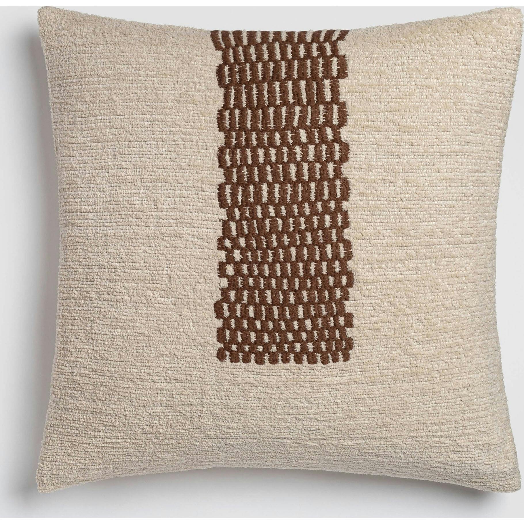 Forest Path Green & Brown Nature-Inspired Accent Pillow