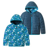 Reversible Color-Changing Puffer Jacket | Dino Adventure