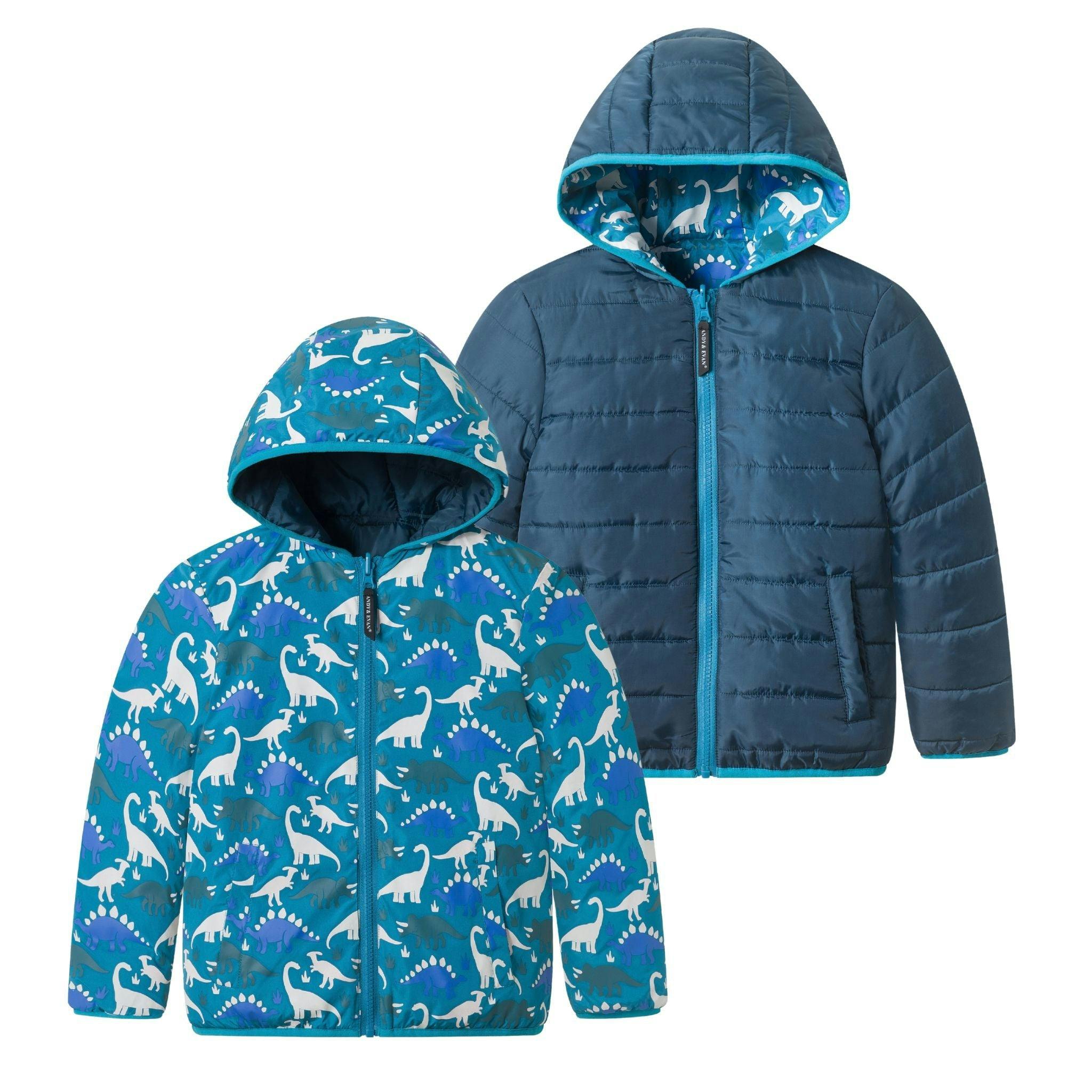 Reversible Color-Changing Puffer Jacket | Dino Adventure