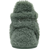 Sherpa Olive Snap Bootie