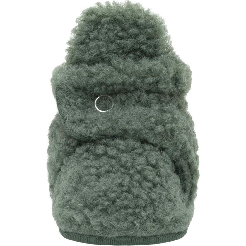 Sherpa Olive Snap Bootie