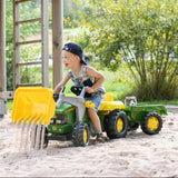 John Deere Kid Tractor w/Trailer