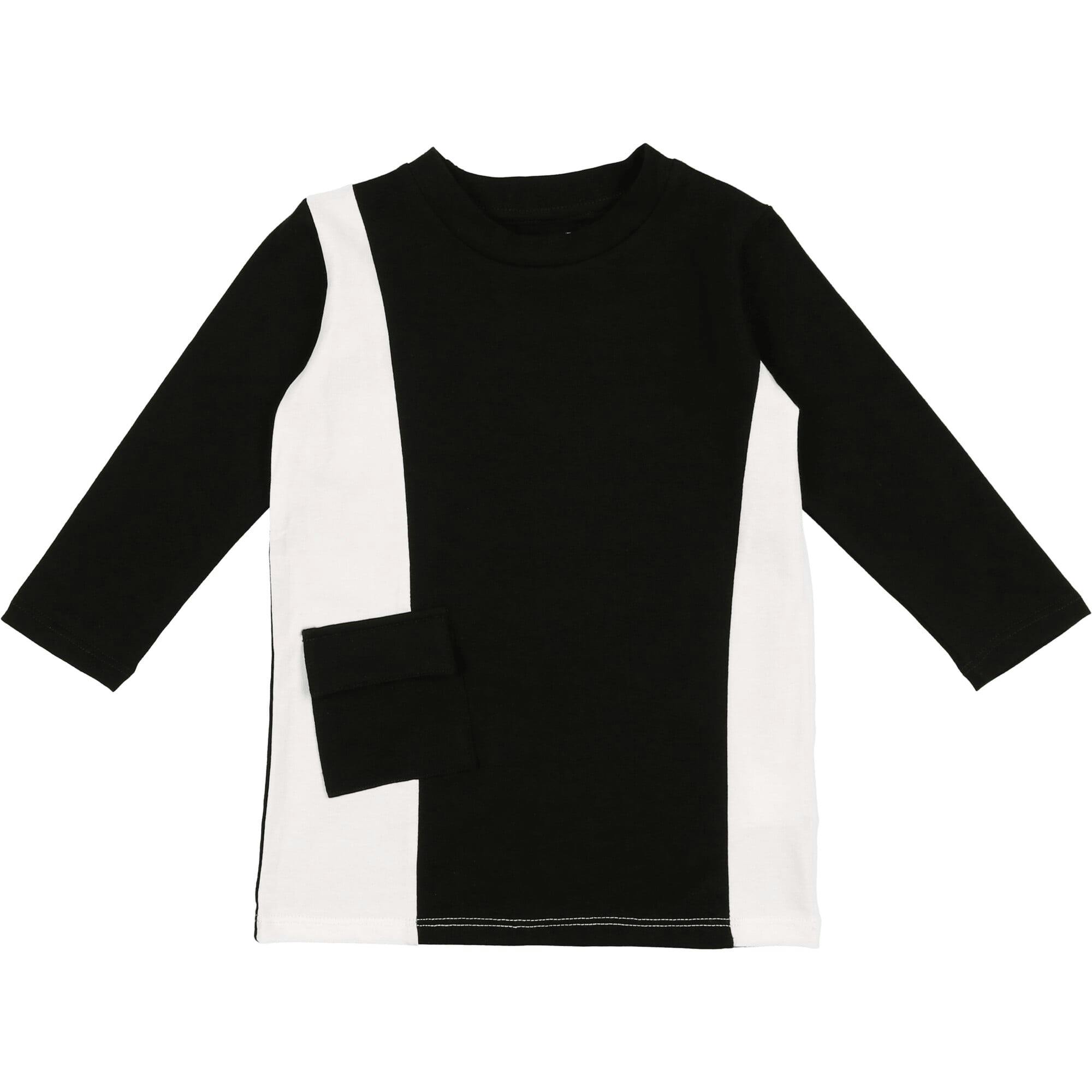 Colorblock Pocket 3-Quarter Sleeves Tee