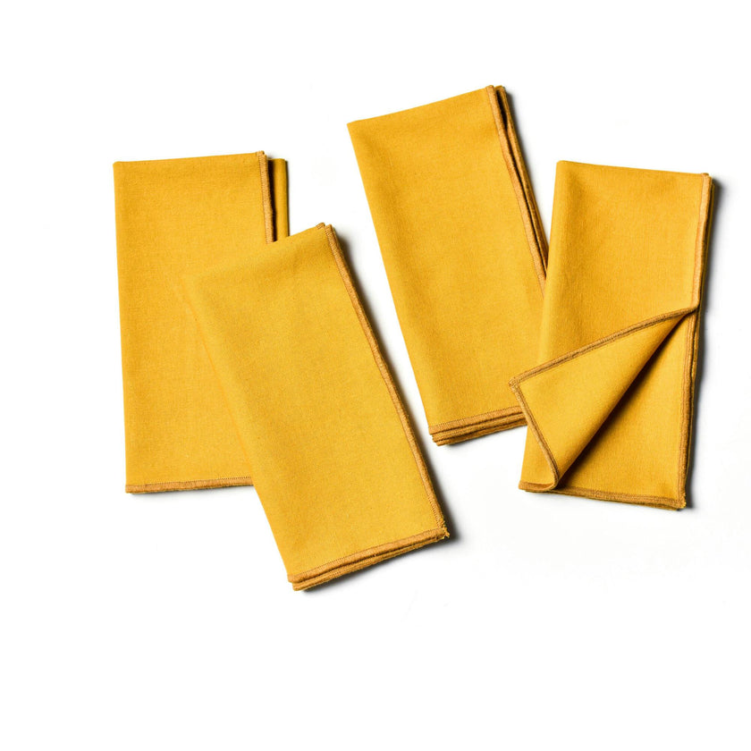 Color Block Brass Napkin