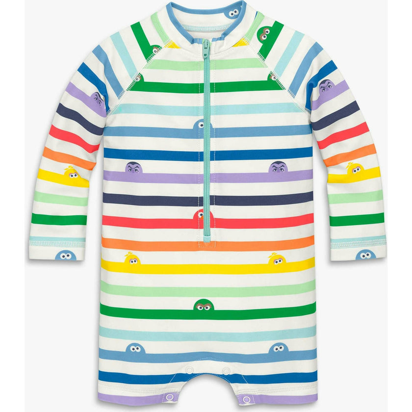 Baby Sesame Street one-piece rash guard