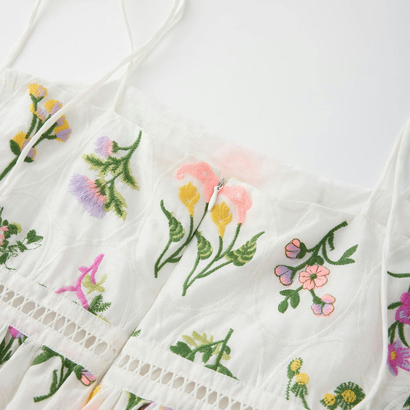 Emely Embroidered Mini Dress