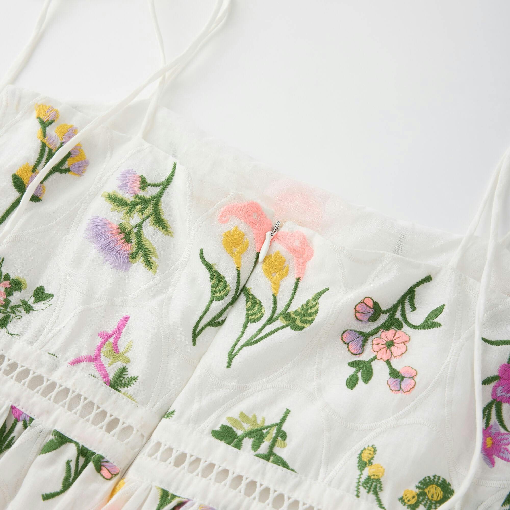 Emely Embroidered Mini Dress