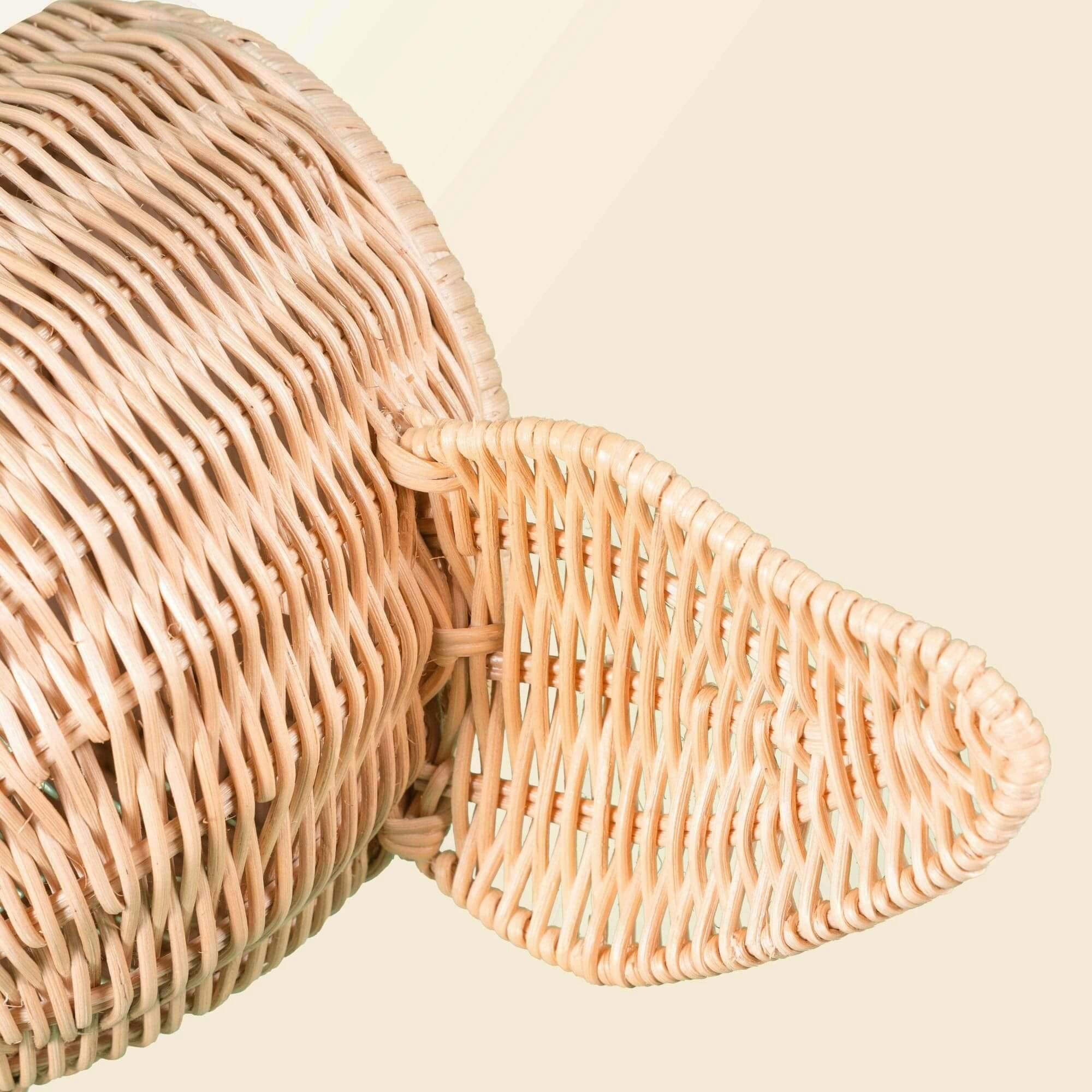 Handcrafted - Elephant Wall Decor - Rattan Wicker
