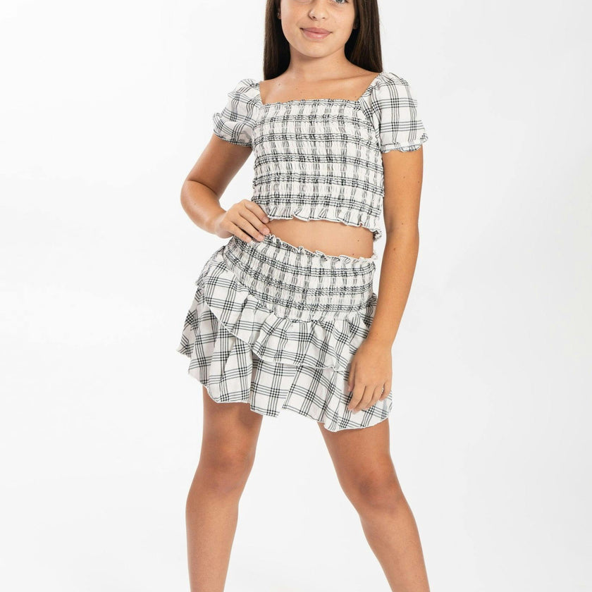 Kids Amber Smocked Ruffle 2 Pc Set