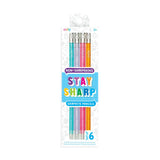 Stay Sharp Pencils - Rainbow - Set of 6