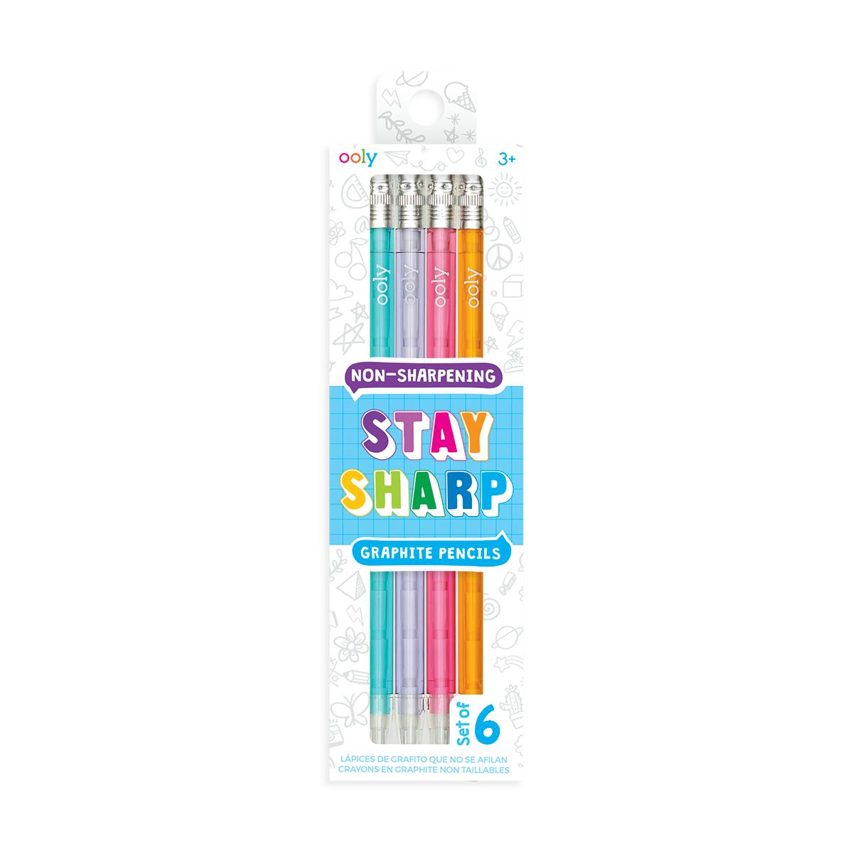 Stay Sharp Pencils - Rainbow - Set of 6