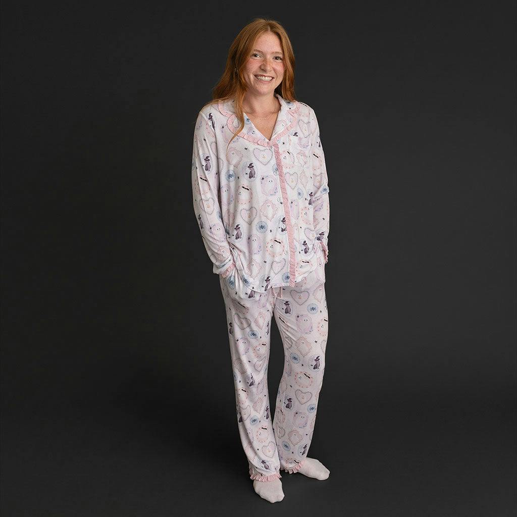 Posh Spooks Women's Ruffled Pajama Set