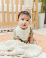 Willow Sage Cotton Bandana Baby Bib (3 Pack)
