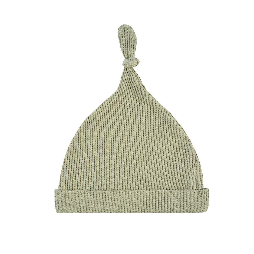 Tea Waffle Knotted Beanie Hat