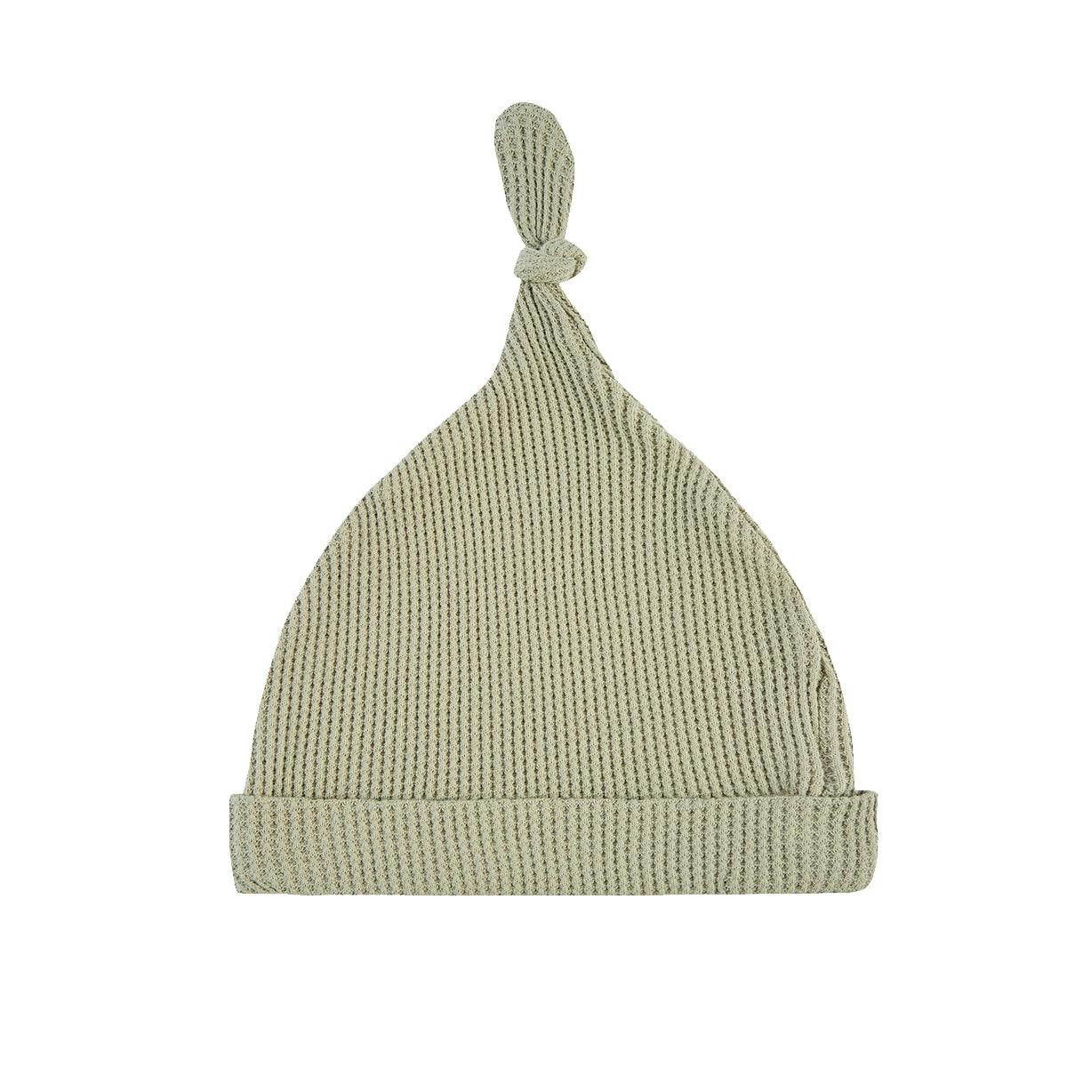 Tea Waffle Knotted Beanie Hat