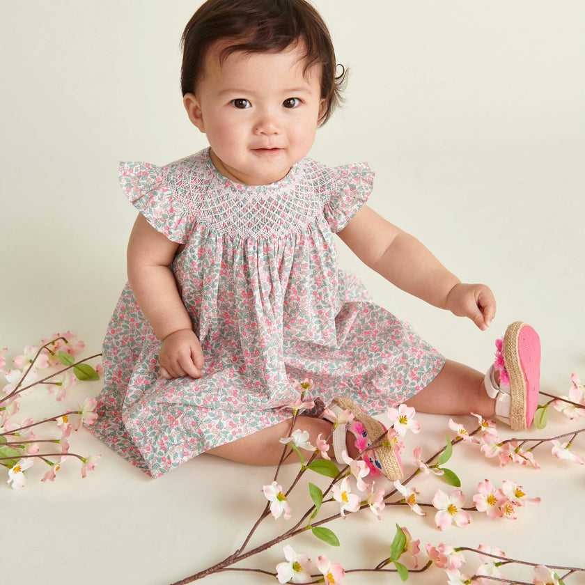 Made With Liberty Print Baby Dress Paz