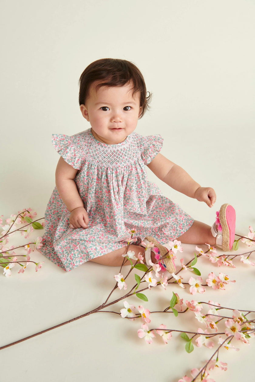 Made With Liberty Print Baby Dress Paz