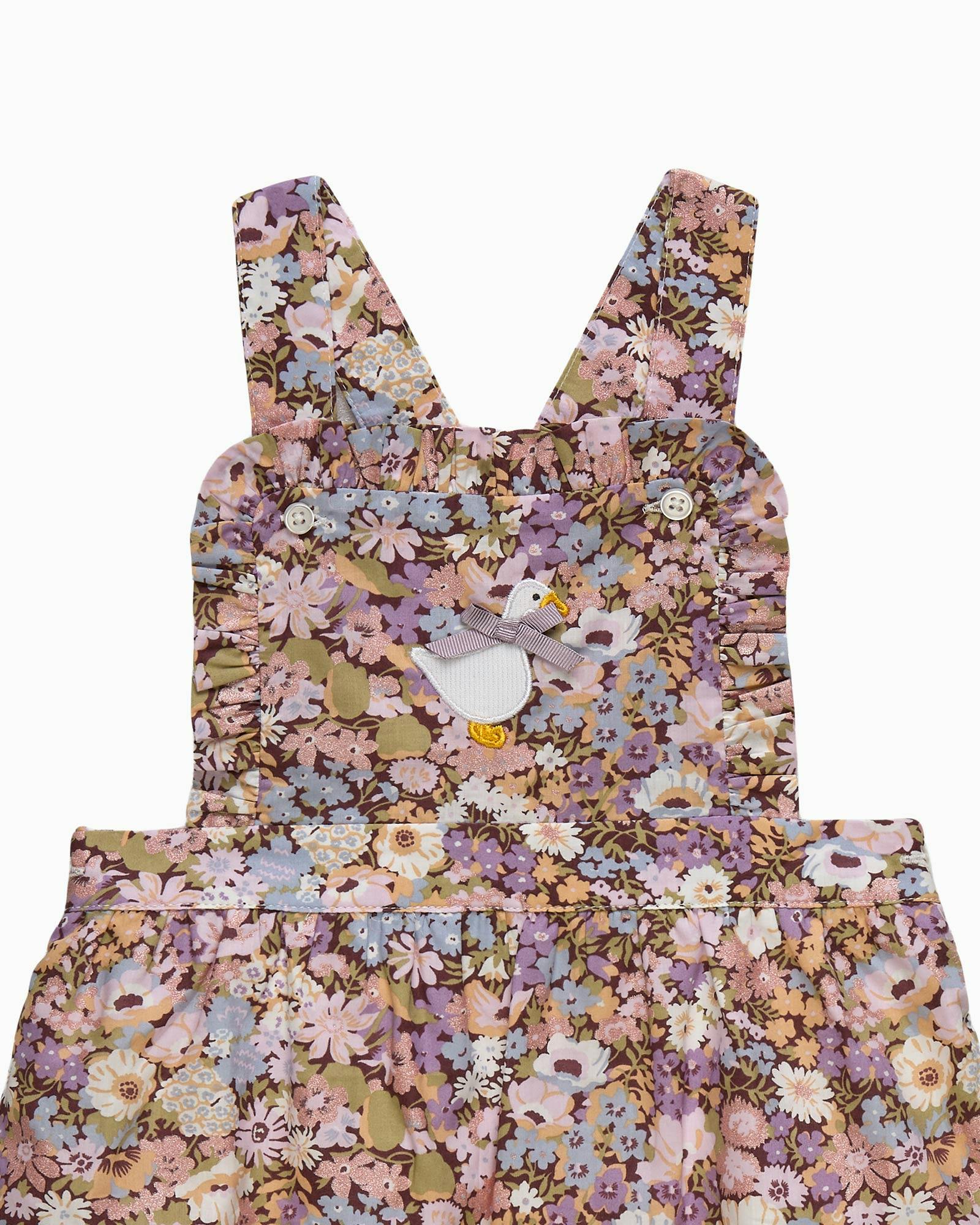 Baby Thorpe Frilly Duck Overalls