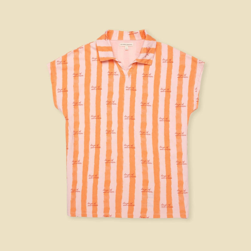 Organic Tunic Dress in Starburst Stripe