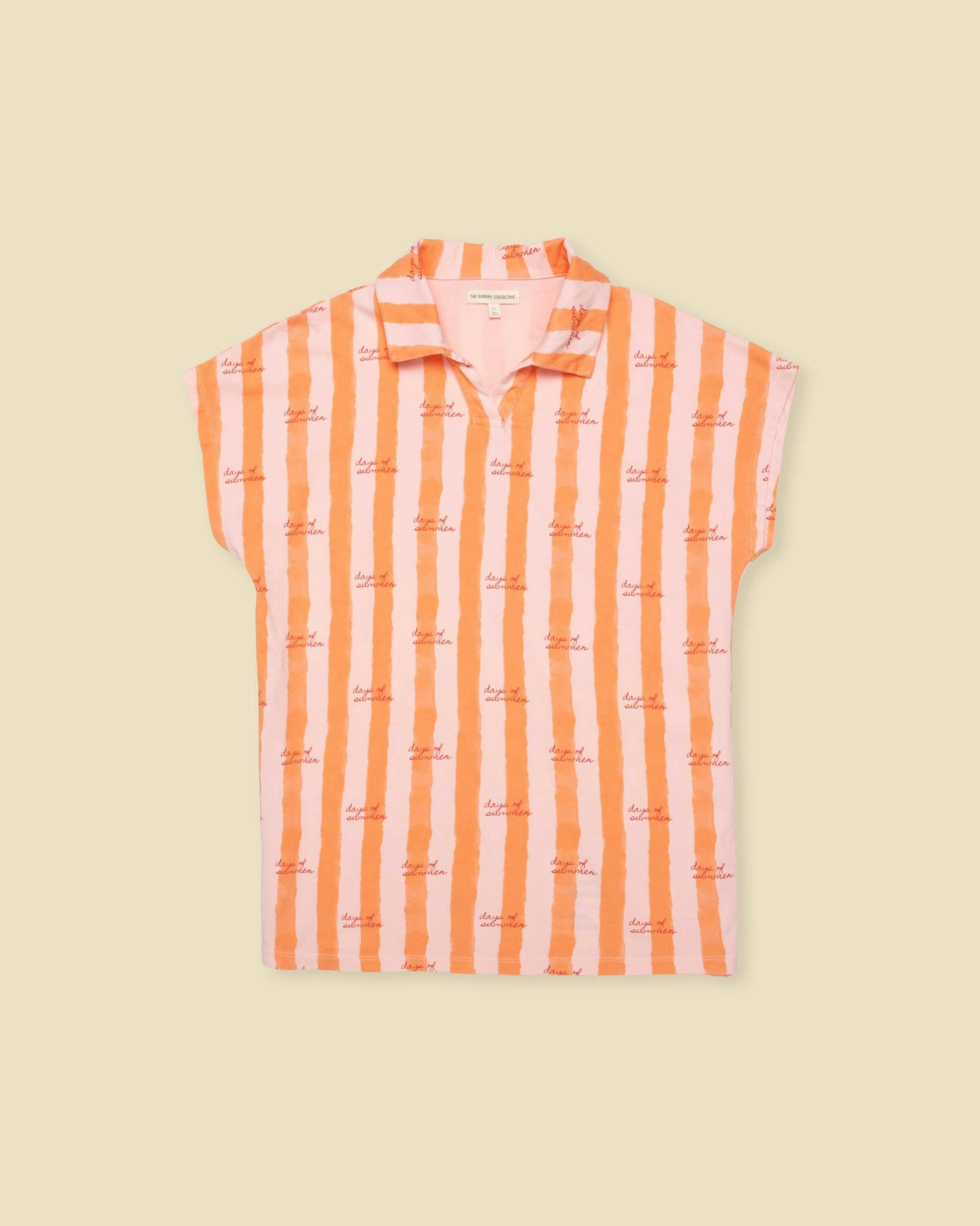 Organic Tunic Dress in Starburst Stripe