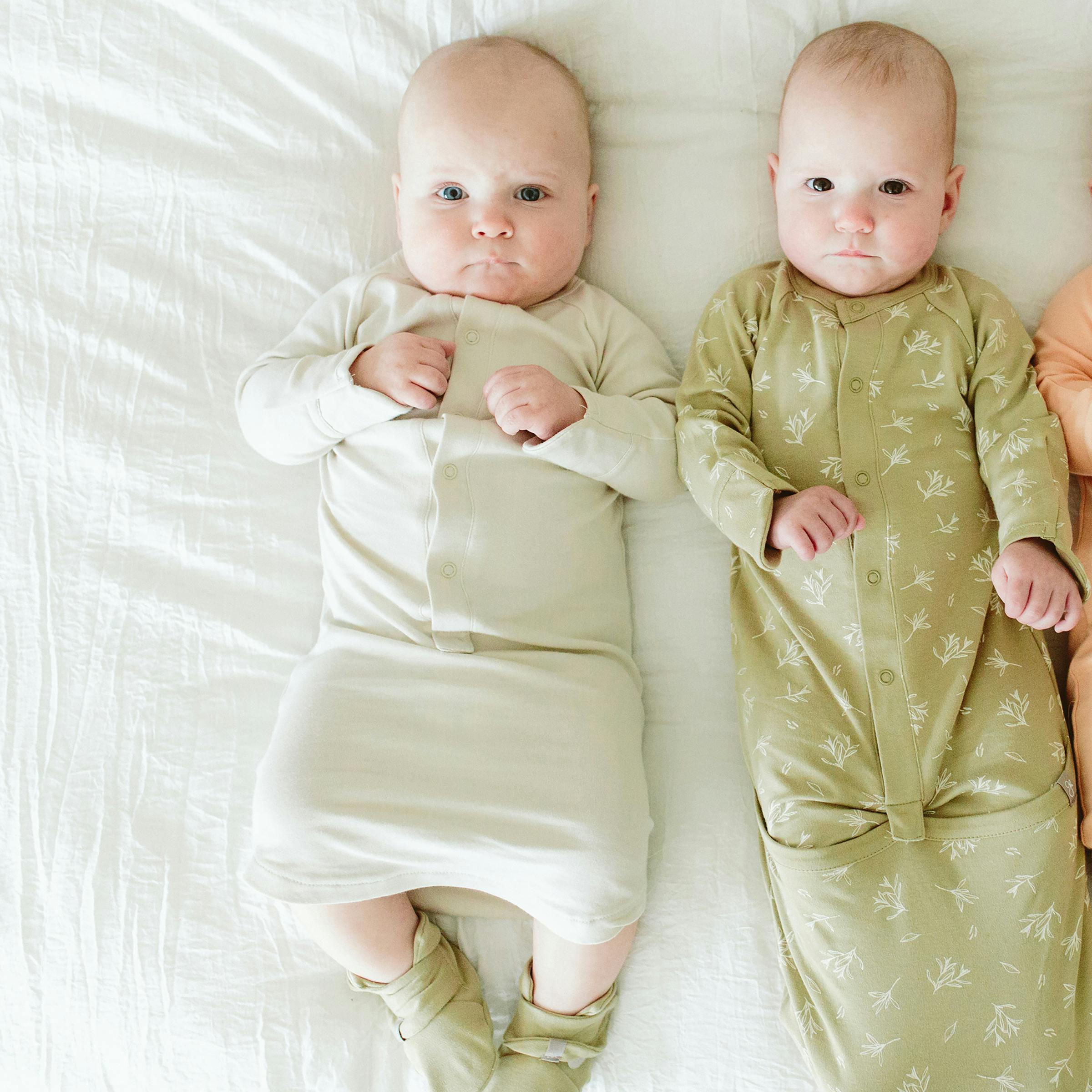 24 HOUR CONVERTIBLE GOWN | BIRCH — Bamboo Organic Cotton Blend, Preemie–6M
