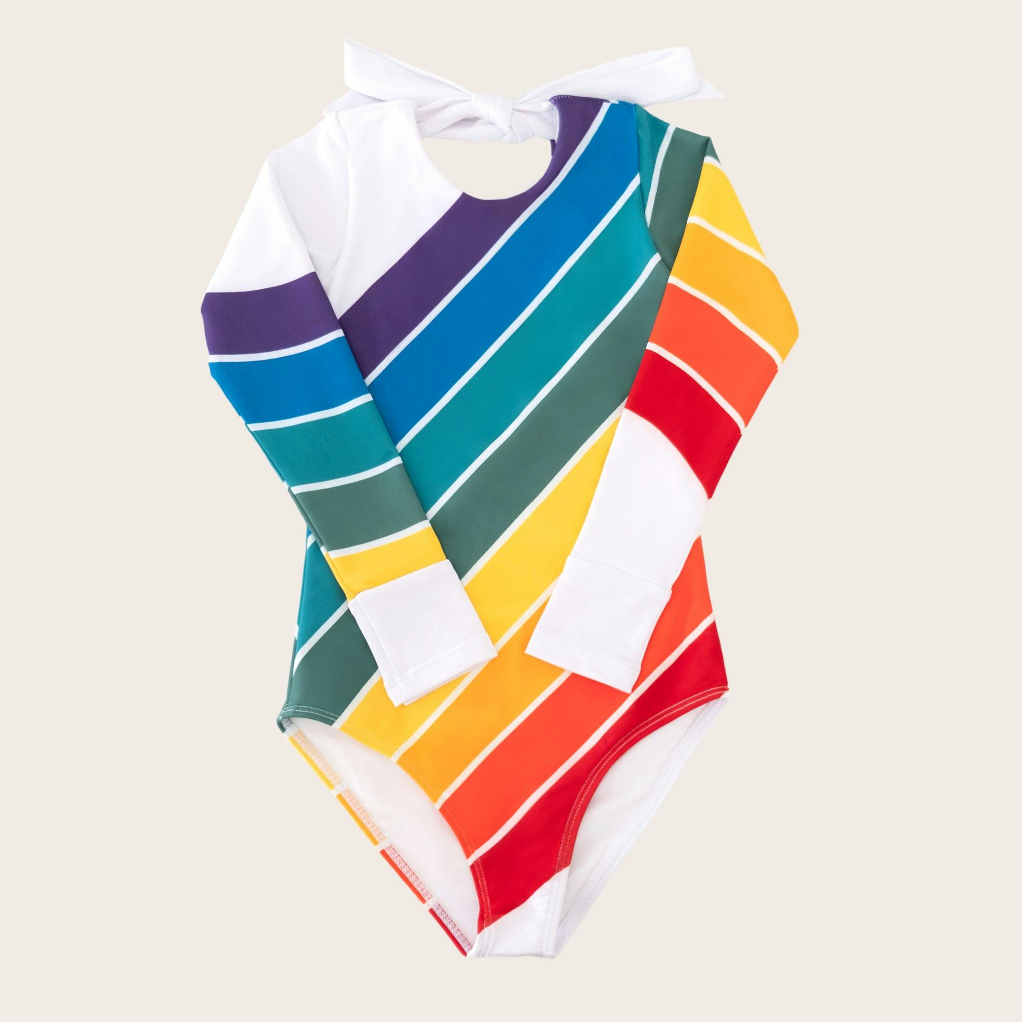 Forever Summer Rainbow One Piece Long Sleeve