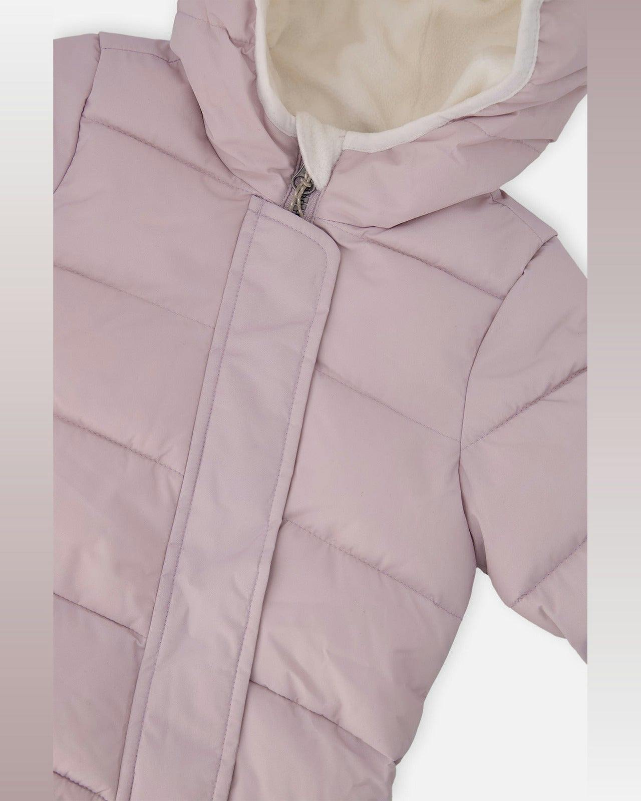 Baby Cloud One Piece Snowsuit Adapted For Car Seats Lavender