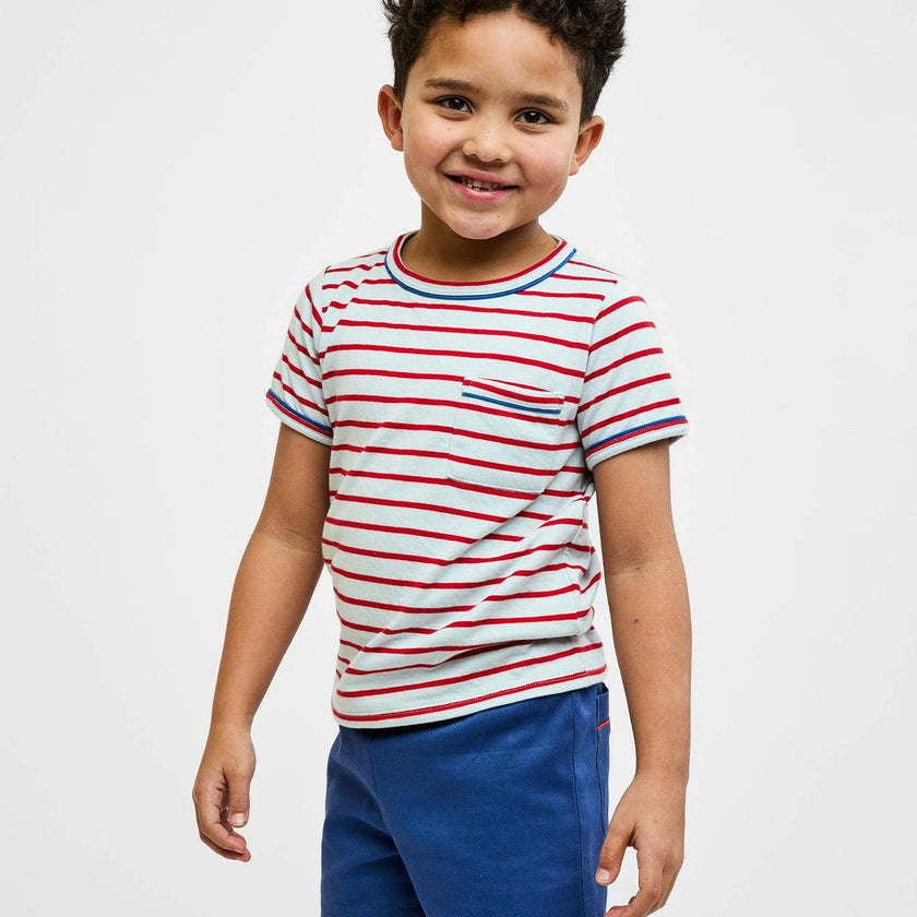 Willie T-Shirt, Paprika Stripe