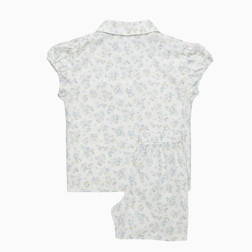 Bunny Woven Short Pajamas Set