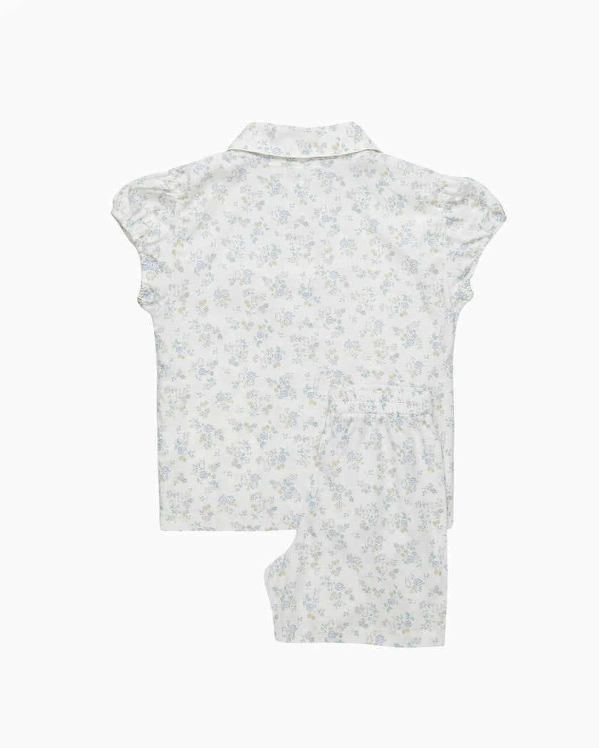 Bunny Woven Short Pajamas Set