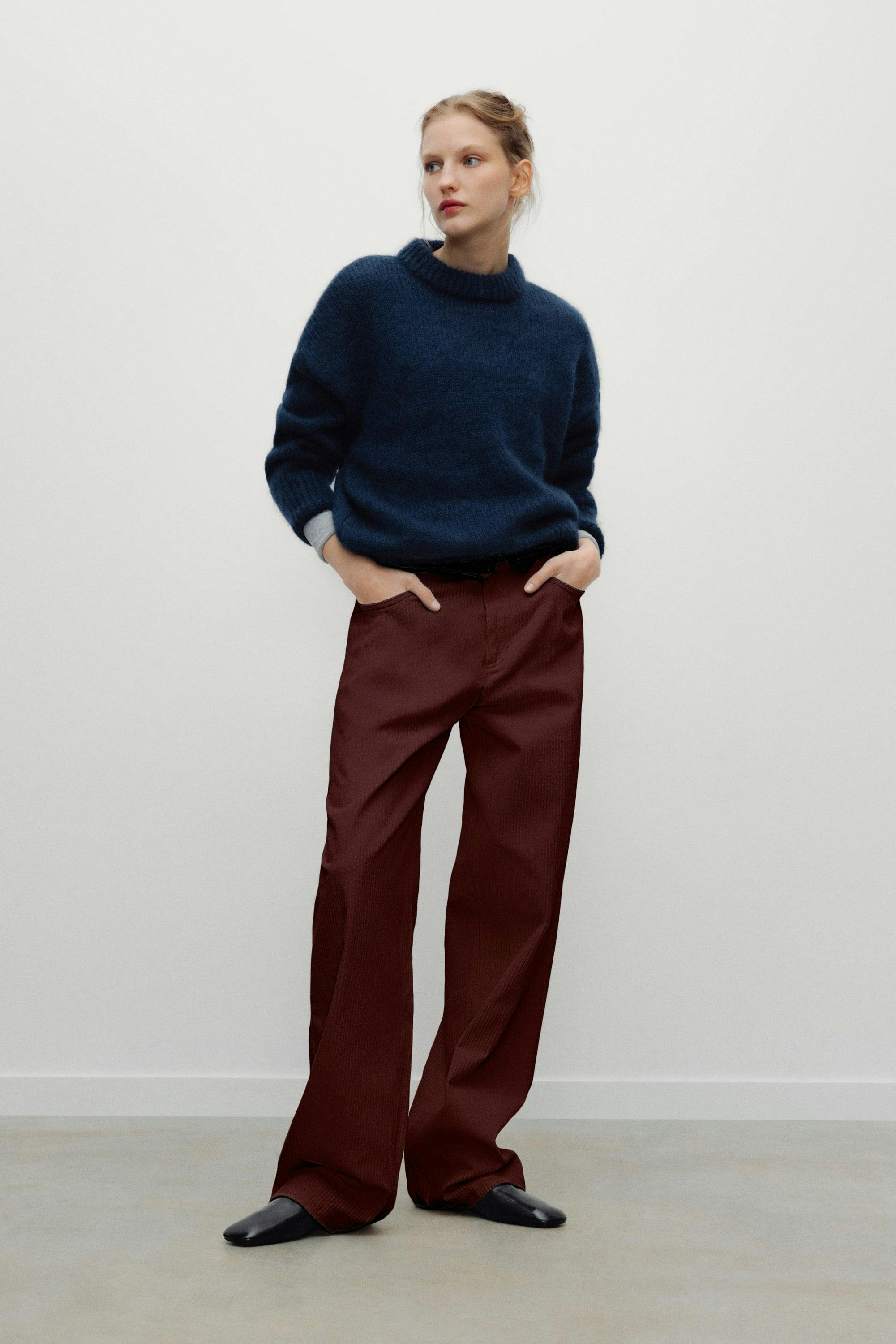 Cozy Woman Jumper Black Iris
