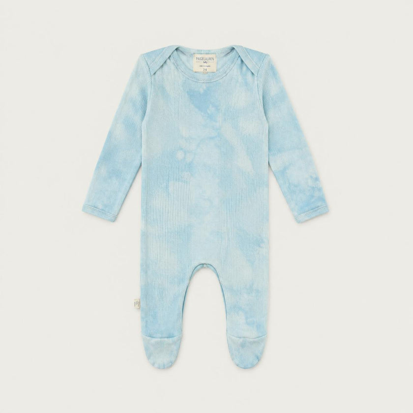 Variegated Rib Lap Tee Footie Pajama