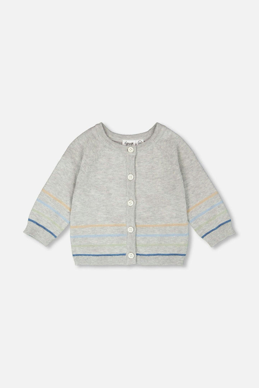 Cotton Knit Button Front Cardigan