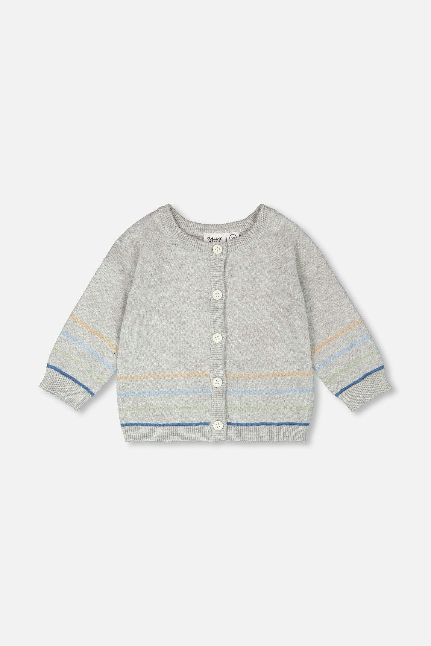 Cotton Knit Button Front Cardigan
