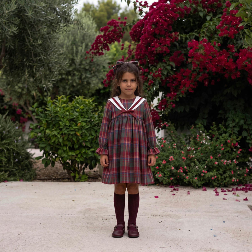 Clementine Bordeaux Dress