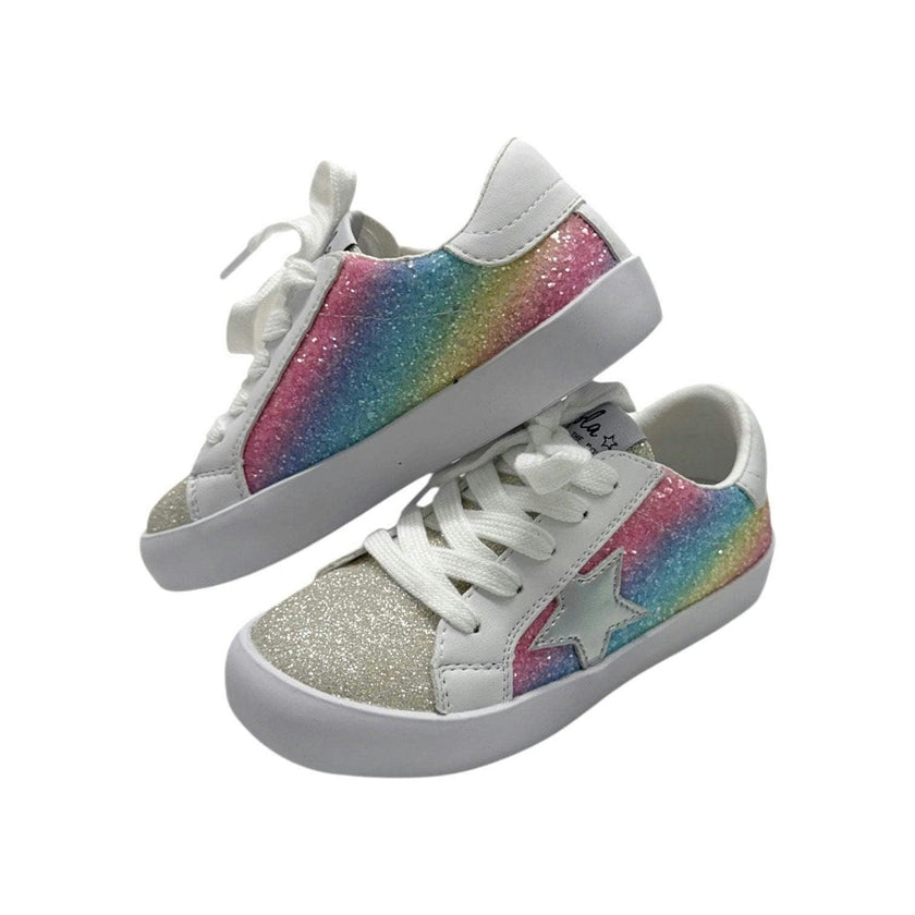 Shimmer Rainbow Star Sneakers