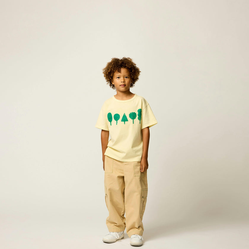 Organic Mineral Dye Weekend Tee in Forest Friends
