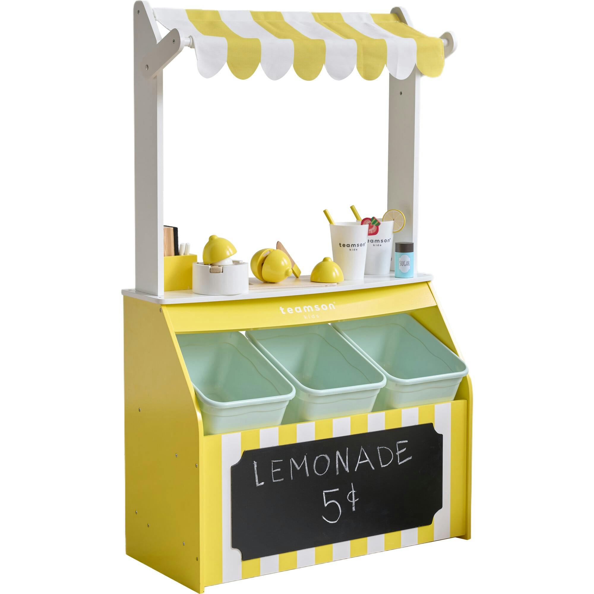 Teamson Kids Lemonade Stand Playset with Interactive Accessories