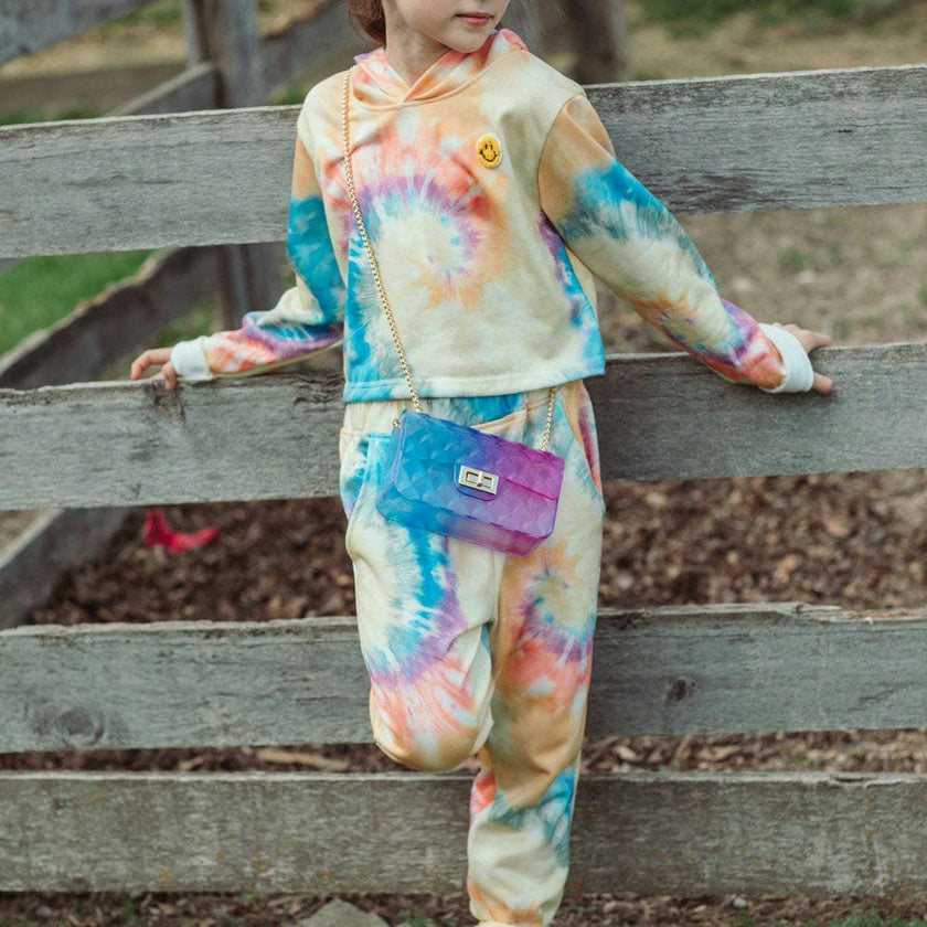 Be Happy Tie Dye Jogger Set
